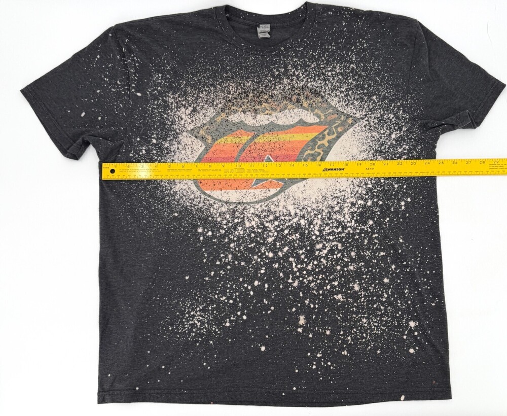 Baseball Rock Tongue Shirt Womens 2XL XXL Gray Graphic Print Baseball 80s rock - Picture 13 of 14